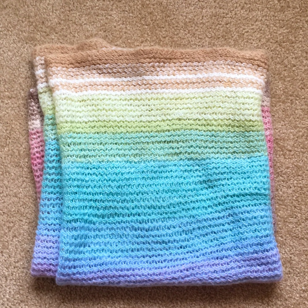Colorful, gradient scarf